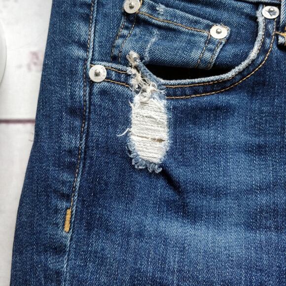 RAG & BONE Skinny La Paz Super Distressed Jeans 27 - Picture 4 of 8